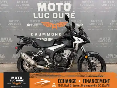 2020 Honda CB500X Honda CB500X 2020 28 574 KM FREINS ABS PHARES-AUXILIAIRES REHAUSSEURS DE GUIDON ÉC...