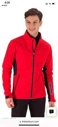 Rossignol small homme jacket manteau softshell rouge comme neuf