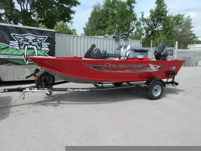 New 2023 Polarkraft OLV 156 Side console with 2022 trailer and 2022 Suzuki 50hp Four Stroke. Dont mi...