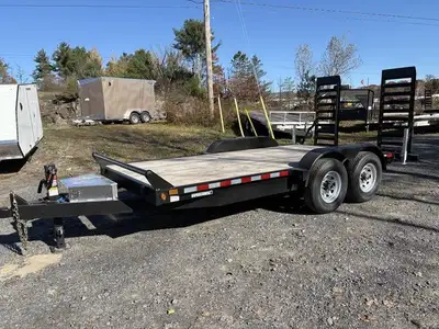 Canada Trailer CE716x14k.....15,120LB GVWR, 2 7000LB Axles with Easy Lube Spindles and Slipper Sprin...