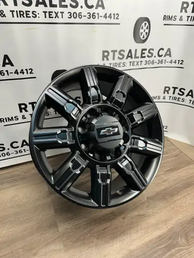 Set of 4 NEW Art Replica 20 inch Rims FITS: Chevy GMC 2500 3500. (2011 & newer) - Gmc or Chevy Logo...
