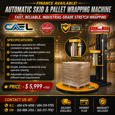 The Automatic Skid & Pallet Wrapping Machine is engineered for speed, efficiency, and consistency in...