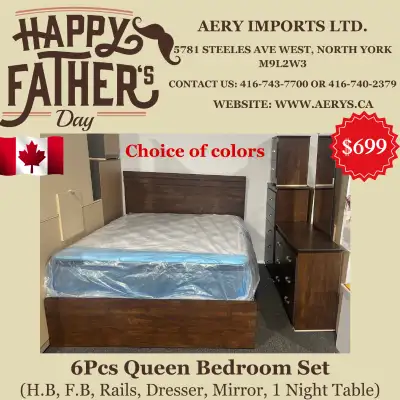Fathers's day Special sale on Furniture!! Bedroom sets on sale!!