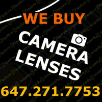 BUYING Sony/Canon/Sigma/Nikon/Fuji Lens for CASH!!!