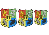 Custom embroidered Hogwarts badge