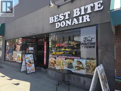 40 SEAT RESTAURANT ON HIGH TRAFFIC DAVIE ST WITH OPEN KITCHEN, 10 FT HOOD, NICE BAR AND LIQUOR LICEN...
