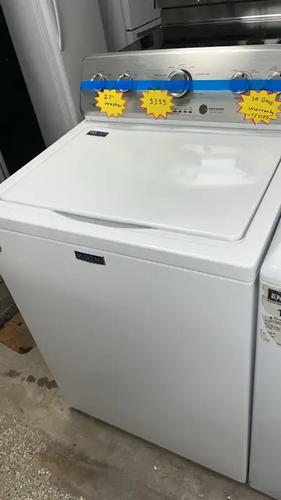 Maytag 27” Top Load Washer   Fully Tested  30-Day Warranty, View more