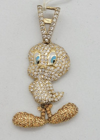 (75481-5) Ladies 10K Yellow Gold Tweety Bird Pendent