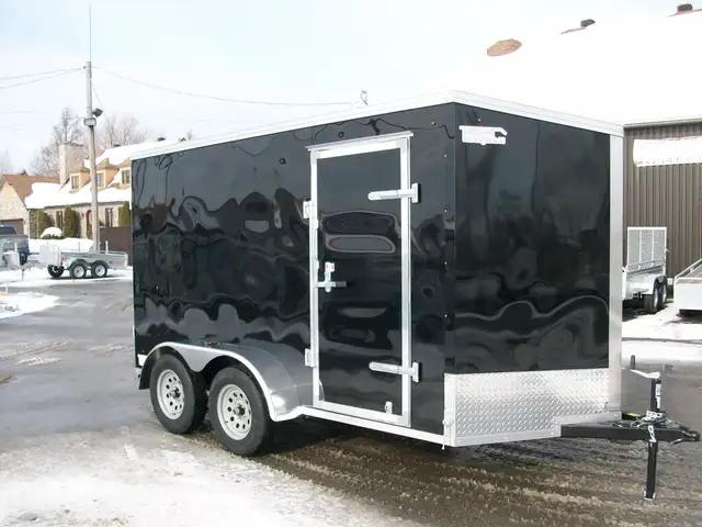 2025 Weberlane 6' X 12' V-NOSE 2 ESSIEUX rampe contracteur vtt m in Cargo & Utility Trailers in Laval / North Shore - Image 2