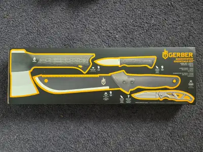 Brand New Gerber Backcountry Essentials Camp Tool Kit Axe Knife, View more