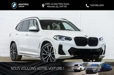 *English below* *Français:* Ce X3 xDrive30i, provenant d'un seul propriétaire ayant effectué l'entre...