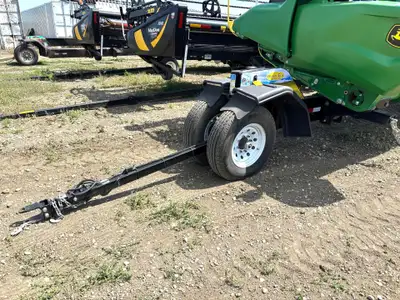 41' Header Trailer, Full Suspension, Tandem 7000 lb. Tor Flex Axles, 235/80R16 Tires, Front Poly Fen...
