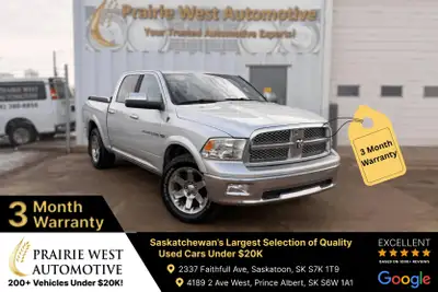 Welcome to Prairie West Automotive. 2012 Ram 1500 Laramie Call: (306) 380-8858 Text: (306) 380-6163...