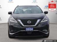 New Price! Odometer is 29511 kilometers below market average! Black 2024 Nissan Murano SV AWD CVT wi... (image 6)