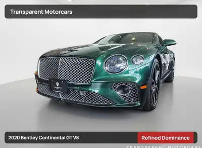 Transparent Motorcars is pleased to offer this beautiful Verdant Green 2020 Bentley Continental GT V...