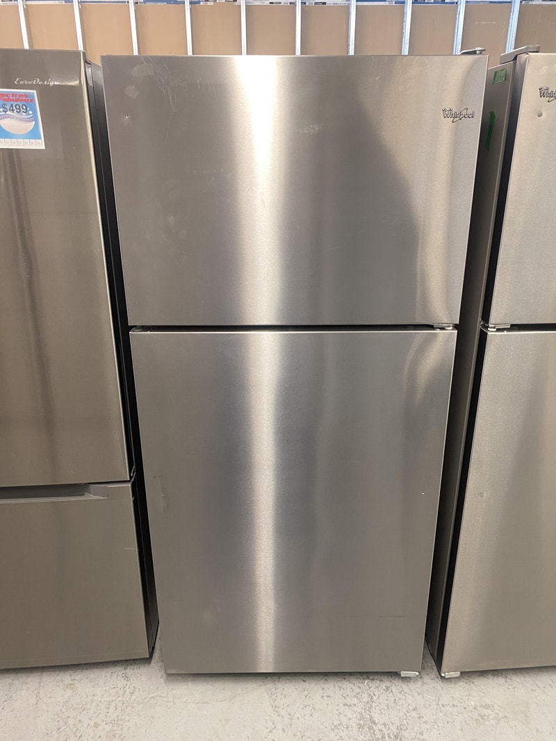5876 Réfrigérateur Frigo WHIRLPOOL 30” Stainless Fridge