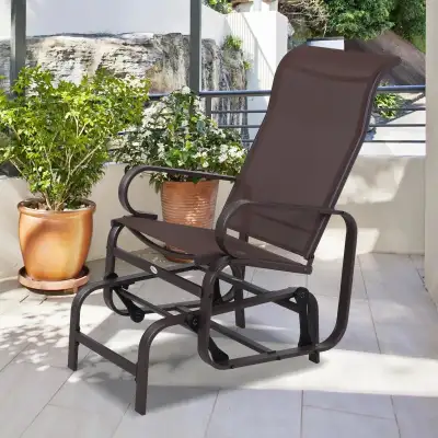 BRAND NEW - Outsunny Patio Glider with Breathable Mesh Fabric..., View more