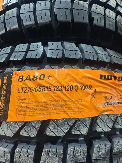 Brand New! Price - $800.00 For the set! Size - LT 275/65R18 Install - $140.00 (all 4) Text or call 6...