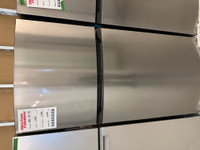 9203-NEUF Réfrigérateur 28'' Stainless Steel Top freezer fridge