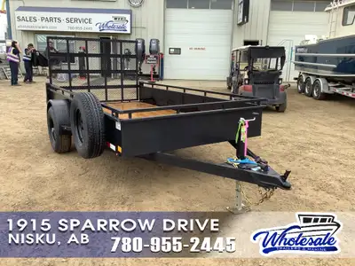 12' SINGLE AXLE UTILITY TRAILER LOCATED IN NISKU,AB MODEL: UT612-5K SIZE: 72in. X 146in. WEIGHT: 1,4...