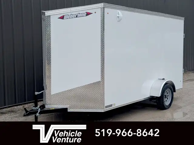 2025 WEBERLANE 6X12 ESTATE SERIES 6" X-HEIGHT RAMP DOOR WHITE in Cargo & Utility Trailers in Oakville / Halton Region - Image 8