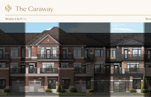 Preconstruction town homes in BRAMPTON in Houses for Sale in Mississauga / Peel Region - Image 2