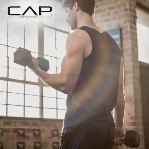CAP Hex Dumbbell Pair - Coated, Anti-Roll in Exercise Equipment in Ottawa - Image 4