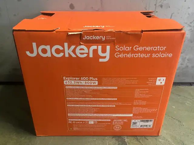 Jackery Explorer 600 Plus Solar Generator in General Electronics in Mississauga / Peel Region - Image 4