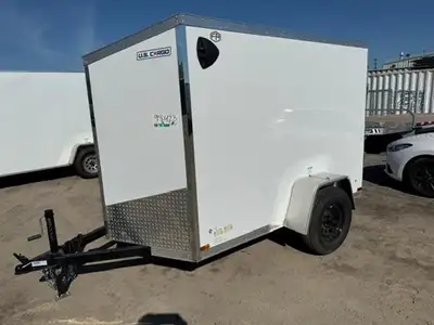 2026 Forest River 5x8 single axle ramp door cargo trailer. GVWR 2990lbs. This small trailer is packe...