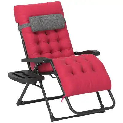 BRAND NEW - Outsunny Padded Zero Gravity Folding Recliner Chair., View more