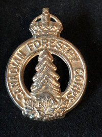 World War II Canadian Forestry Cap Badge.