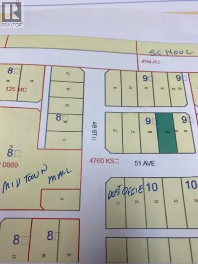 C-6 zoning approved for a 4 plex, can also be retail.. Serviced Lot, downtown excellent location acr...