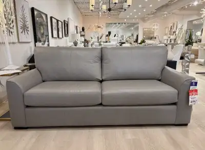CANADIAN MADE LEATHER SOFA - ORIGINALLY 2859.00 NOW SAVE 30% OFF, View more