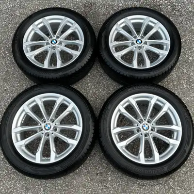 Wheels: Silver 19 Inch OEM Style 691 Fitment: G01 X3 / G02 X4 (30i, 30e & M40i) Quantity: 4 Tire Pre...