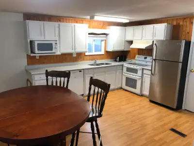 The furnished mobile house for rent on Gregoire Crescent! It's a clean and well-taken-care-of place....