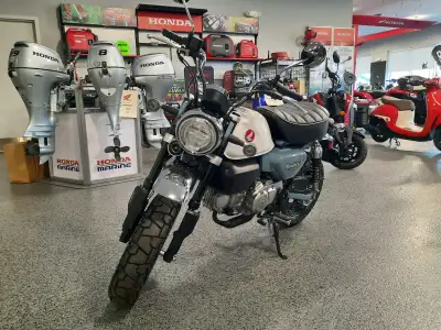 The 2025 Honda Monkey 125 is a fun and easy-to-ride mini motorcycle powered by a 124 cc air-cooled e...