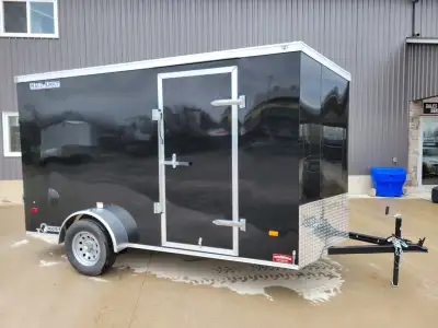 2026 Haul-About Cougar 6 x 12 Enclosed Trailer (Black) Features: 6'x12' plus V-nose 3500lb axle Rear...