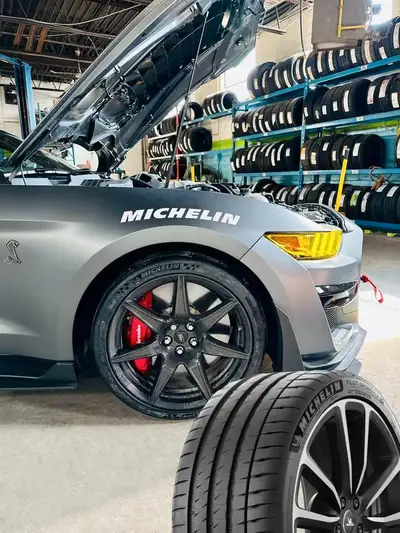 #1 Performance. For the track or the road. $70 Rebate. Michelin Pilot Sport 4S. Dominate summer road...