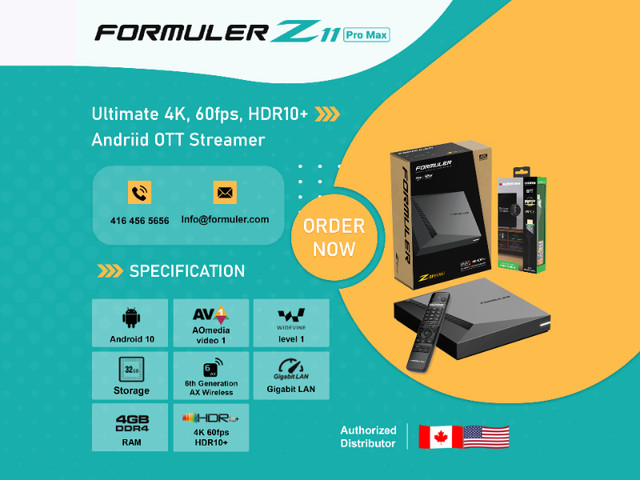 Formuler Z11 Pro Max Android 11 with Bonus HDMI Cable in General Electronics in City of Toronto