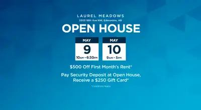 OPEN HOUSE EVENT: Friday, May 9th from 10am - 6:30pm Saturday, May 10th from 9am - 5pm Broadstreet's...