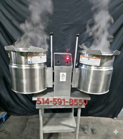 Cleveland Twin Steam Kettle 12 Gallon / Marmite a Vapeur Double, View more