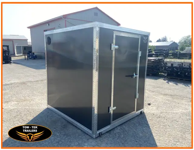All-aluminum storage pod for your flat deck car trailer, deck over, etc. We can build these to any s...