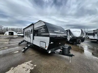 EAST TO WEST Della Terra travel trailer 241BH highlights: King Bed Double-Size Bunks with Storage Ou...
