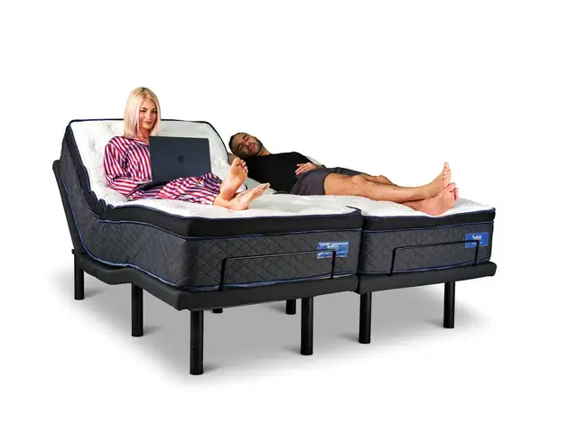 Perfect Sleeper Hybrid Split King Adjustable Bed Black Friday!628643644485151229