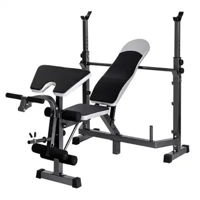 NEW ADJUSTABLE WEIGHT LIFTING BENCH 660 LBS HOME GYM  WLB1V0, View more