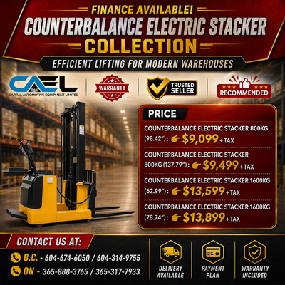 Finance!New CAEL Counterbalance Electric Stacker Collection CERTFIED & WARRANTY INCLUDED 9,099 The C...