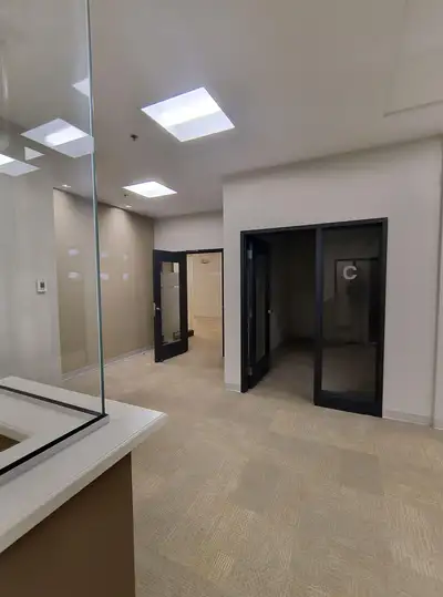 Turn-Key 8,340 Square Foot Office Suite with free parking. Large reception area with ample private m...