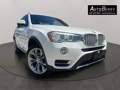 2017 BMW X3 xDrive35i White On Black Leather Interior • 3 .0L • xDrive All Wheel Drive • Auto • A/C...