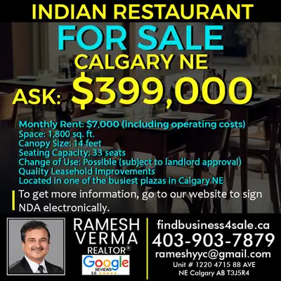 An excellent opportunity to own a well-established Indian restaurant located in one of the busiest p...