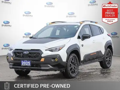 Recent Arrival! Crystal White 2025 Subaru Crosstrek Wilderness AWD Lineartronic CVT H4 APPLE CAR PLA...